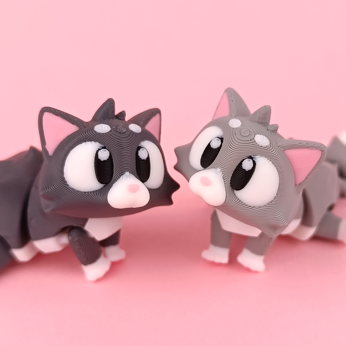 Flexi Cat - Figurina 3D Pisicuță Kawaii Articulată
