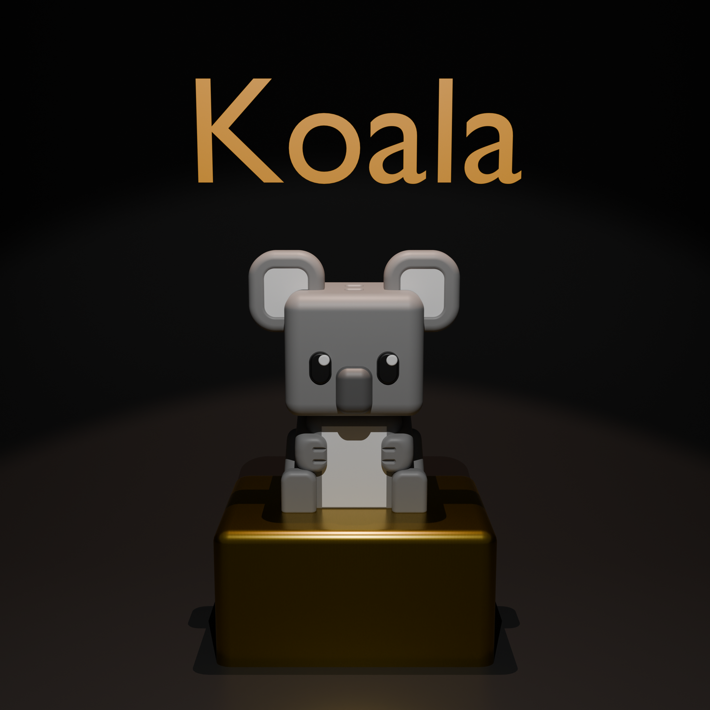 Cubic Koala – Figurină 3D Imprimată | Breloc