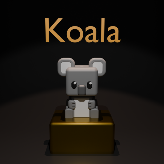 Cubic Koala – Figurină 3D Imprimată | Breloc