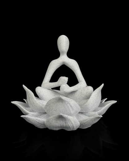 Lotus Keeper Planter – vedere frontală cu aranjament floral