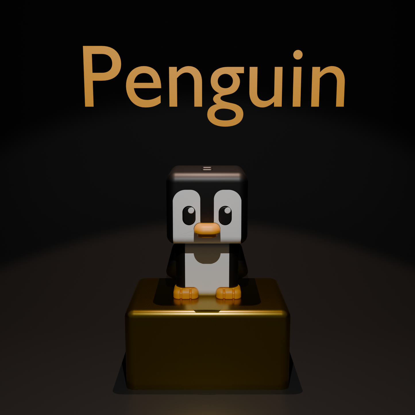 Cubic Penguin – Figurină 3D Imprimată | Breloc