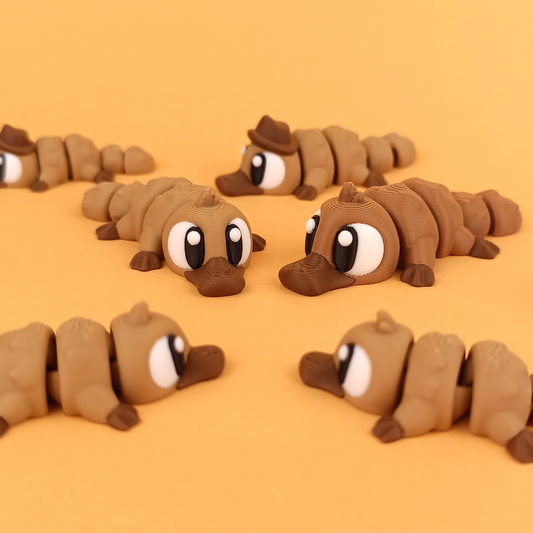 Flexi Platypus - Figurina 3D Ornitorinc Kawaii Articulat