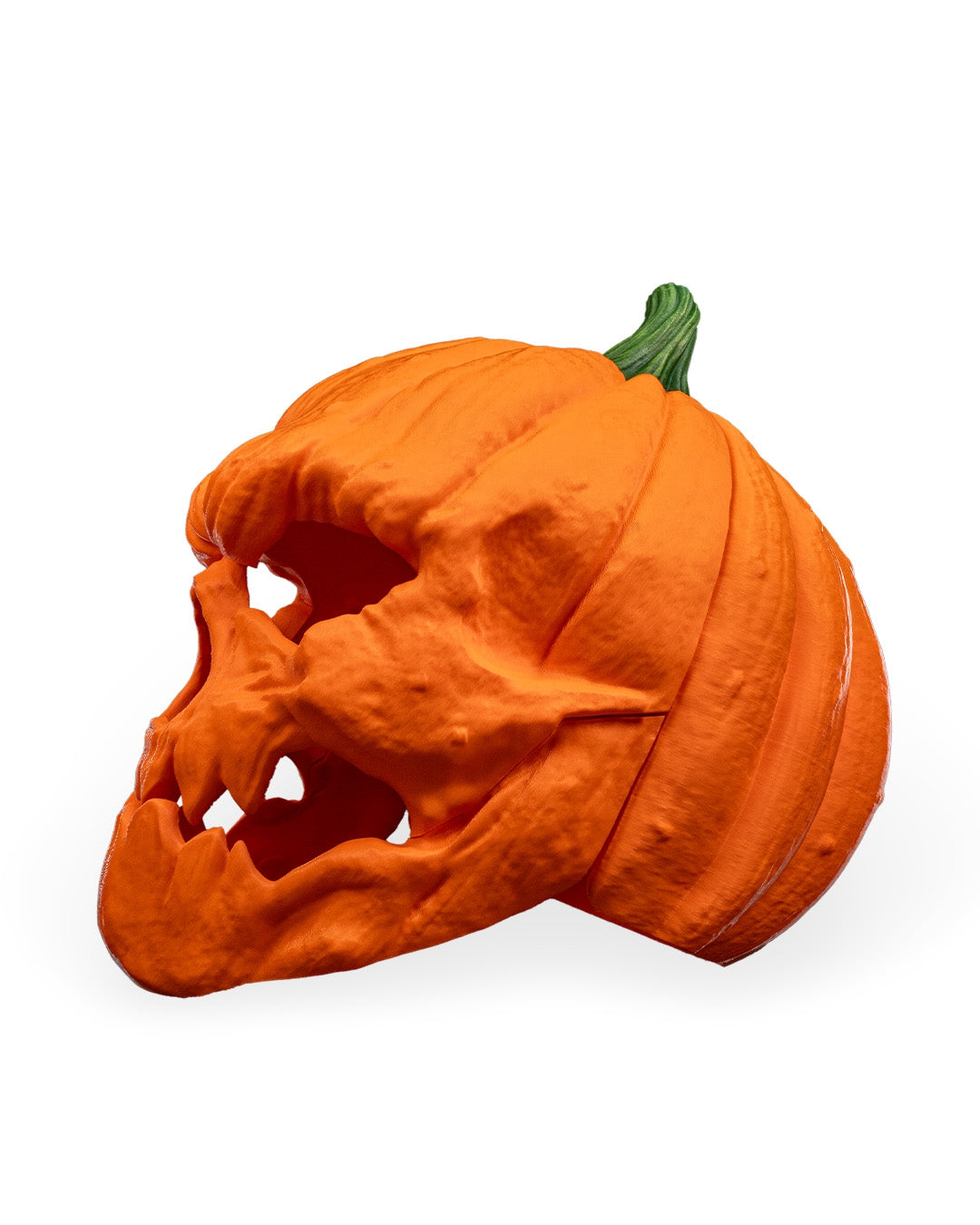 Masca Dovleac Halloween vedere laterala dreapta, fundal alb