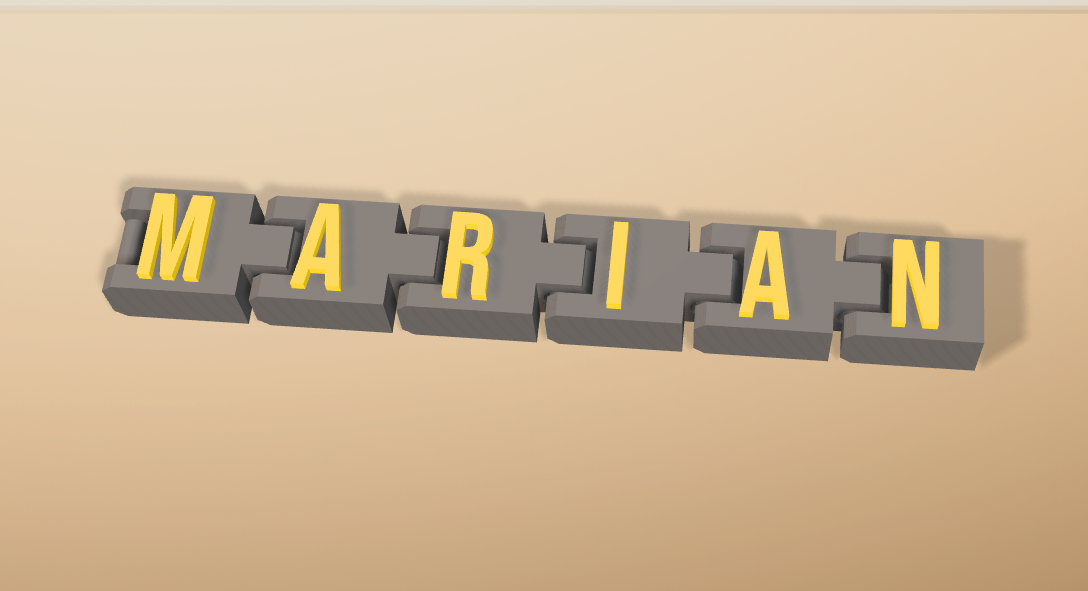 Breloc Articulat Personalizat cu Nume – Imprimat 3D cu Font, Culoare și Design la Alegere