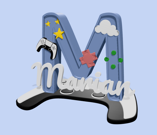 Literă 3D Personalizată – Decorațiune Imprimată 3D cu Temă la Alegere