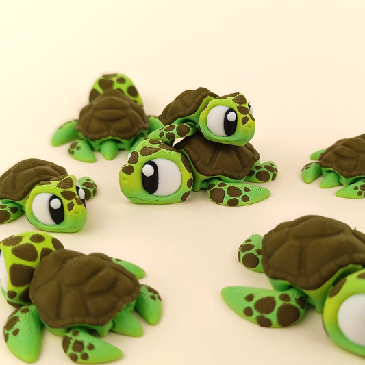 Sea Turtle - Figurina 3D Broasca Testoasa de Mare Kawaii