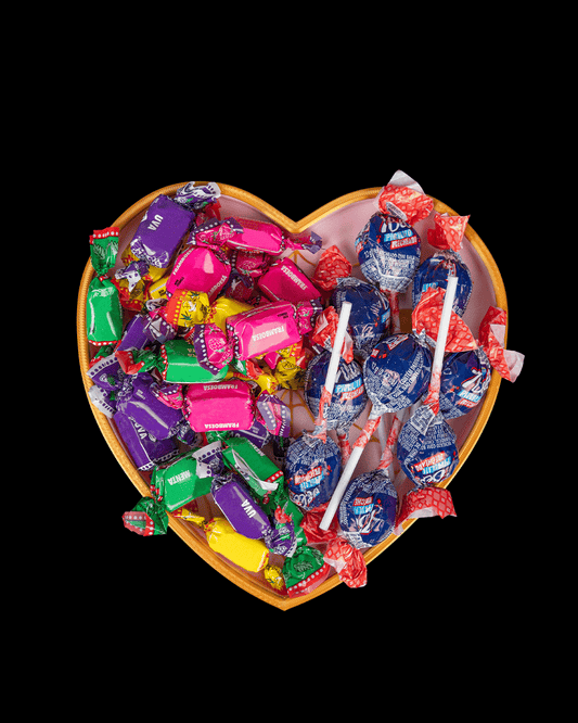 Spiderweb Heart Trinket Dish cu bomboane