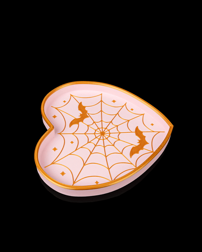 Spiderweb Heart Trinket Dish unghi 2