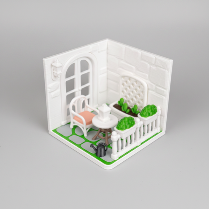 Tiny Balcon - Dioramă Tiny House Imprimată 3D