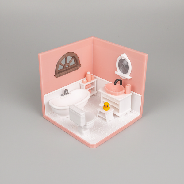 Tiny Bathroom - Dioramă Tiny House Imprimată 3D