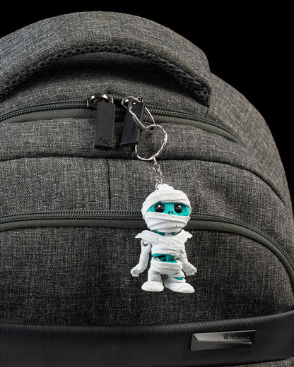 Tutankha-mummy figură 3D mumie - detaliu față cu ochi mari