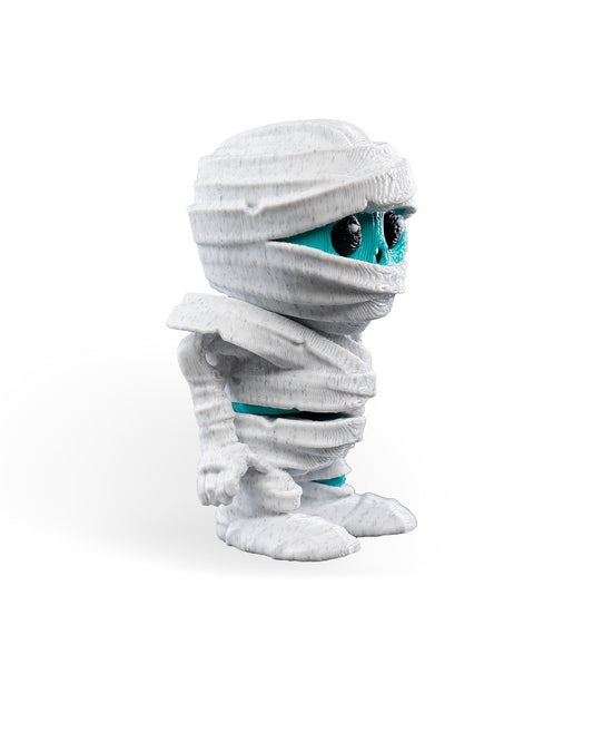 Tutankha-mummy figură 3D mumie alb-verde, vedere laterală dreapta