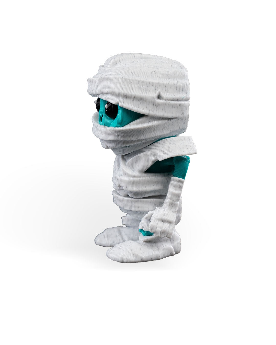 Tutankha-mummy breloc 3D mumie ținut în mână, fundal alb