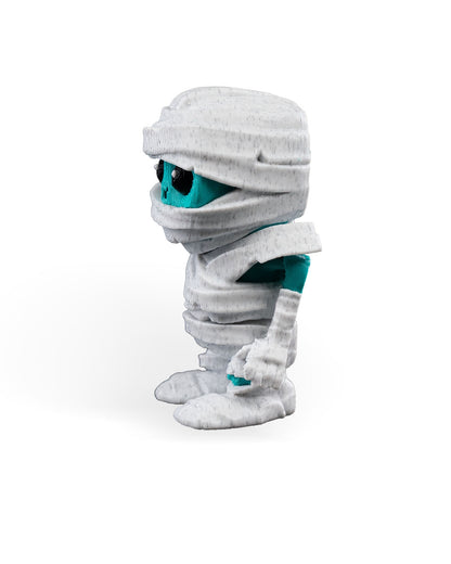 Tutankha-mummy breloc 3D mumie ținut în mână, fundal alb