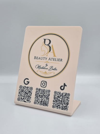 Stand Recenzii Personalizat – 2D sau 3D cu Logo