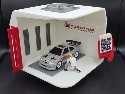 Stand Review Cabină Vopsit Auto – Personalizat cu Brandul Tău