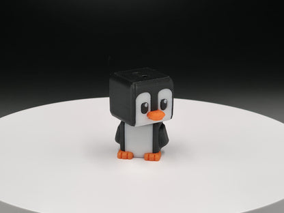 Cubic Pinguin – Figurină 3D Imprimată | Breloc