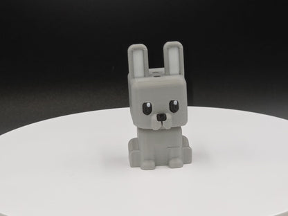 Cubic Bunny – Figurină 3D Imprimată | Breloc