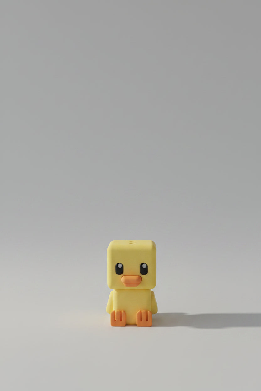 Cubic Duck – Figurină 3D Imprimată | Breloc