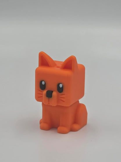 Cubic Cat – Figurină 3D Imprimată | Breloc