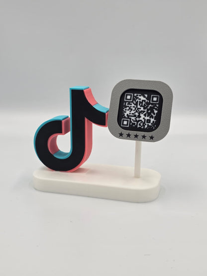 Stand Review Social Media cu QR Code – Google, Instagram, TikTok