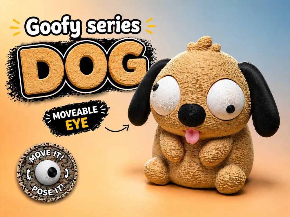Câine Goofy Series - poster promoțional DOG cu Moveable Eye Move it Pose it