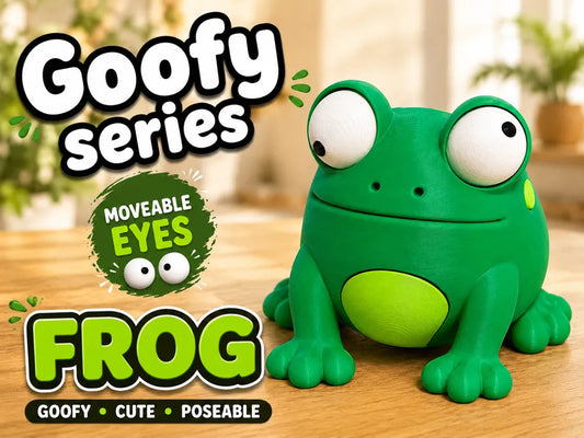 Broască Goofy Series - poster promoțional FROG Moveable Eyes Goofy Cute Poseable