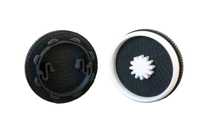 Clicker Rotativ Oreo 3D - interior mecanism roata dintata si clichet, vedere sectiune