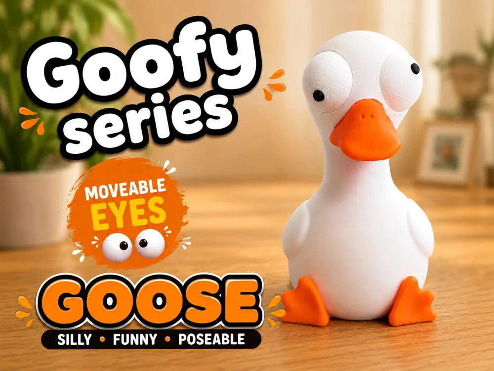 Gâscă Goofy Series - poster promoțional GOOSE Silly Funny Poseable Moveable Eyes