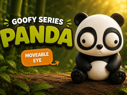 Panda Goofy Series - poster promoțional PANDA Moveable Eye bambus
