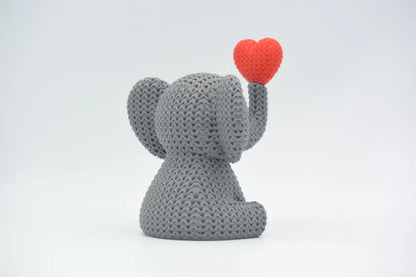 Elefant cu Inimioare Crochet Pets – vedere spate