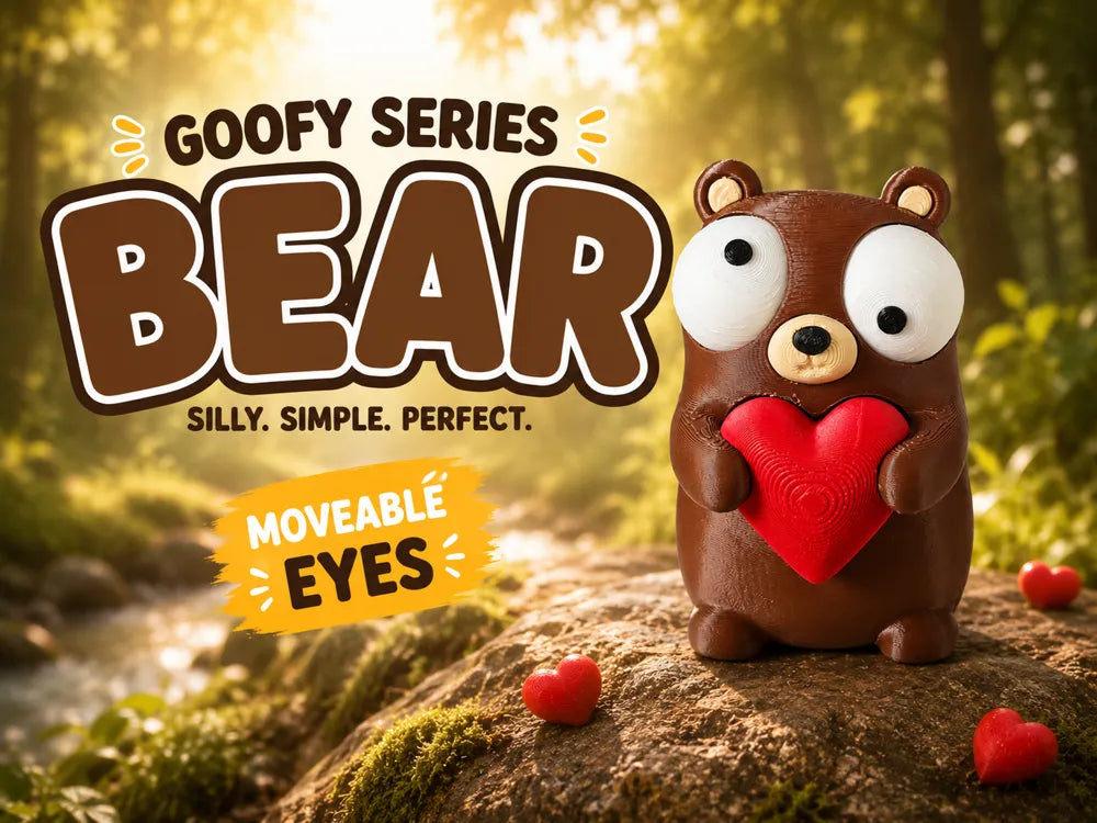 Ursuleț cu Imimioaără Goofy Series - poster promoțional Silly Simple Perfect
