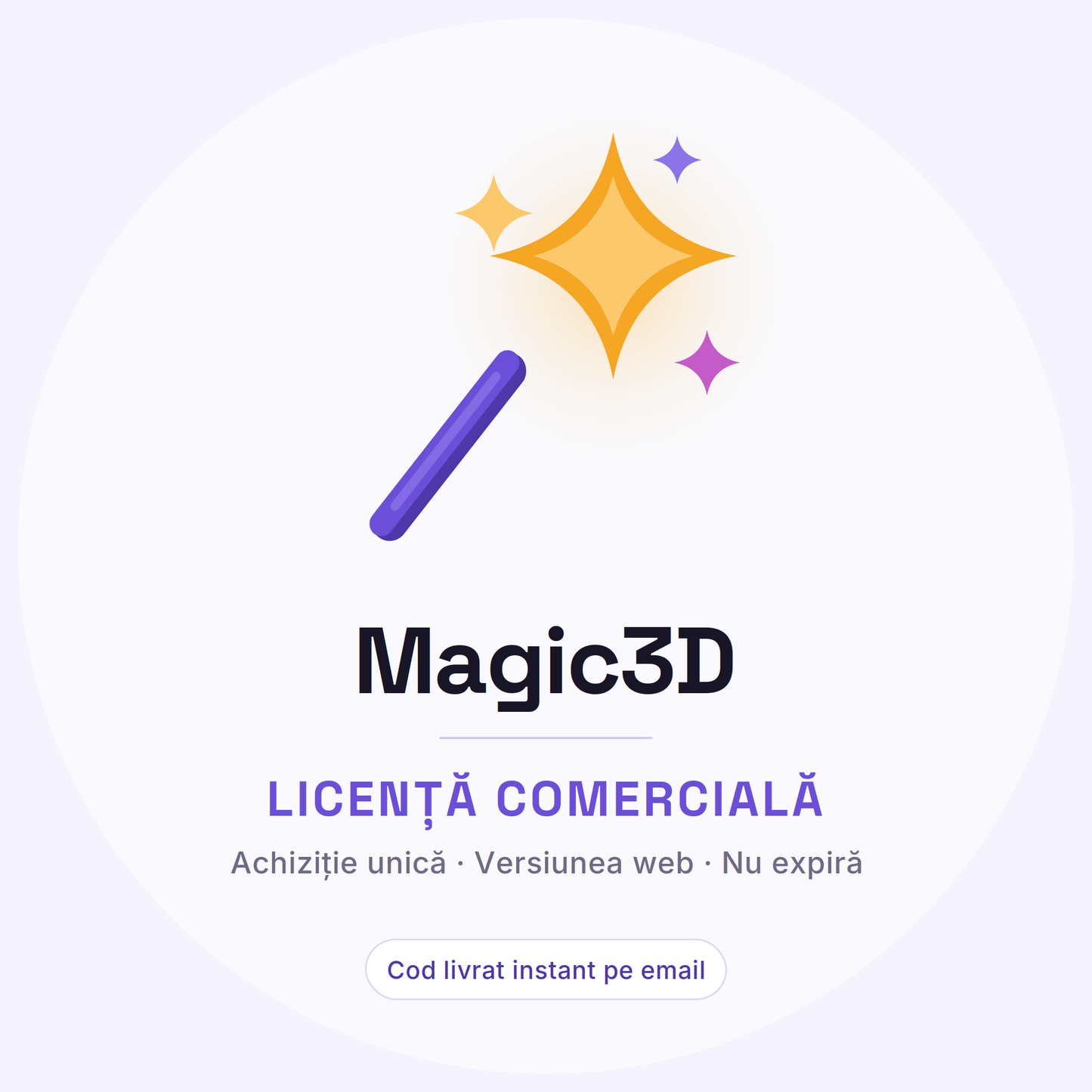 Licență Comercială Magic3D