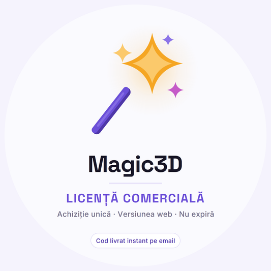 Licență Comercială Magic3D