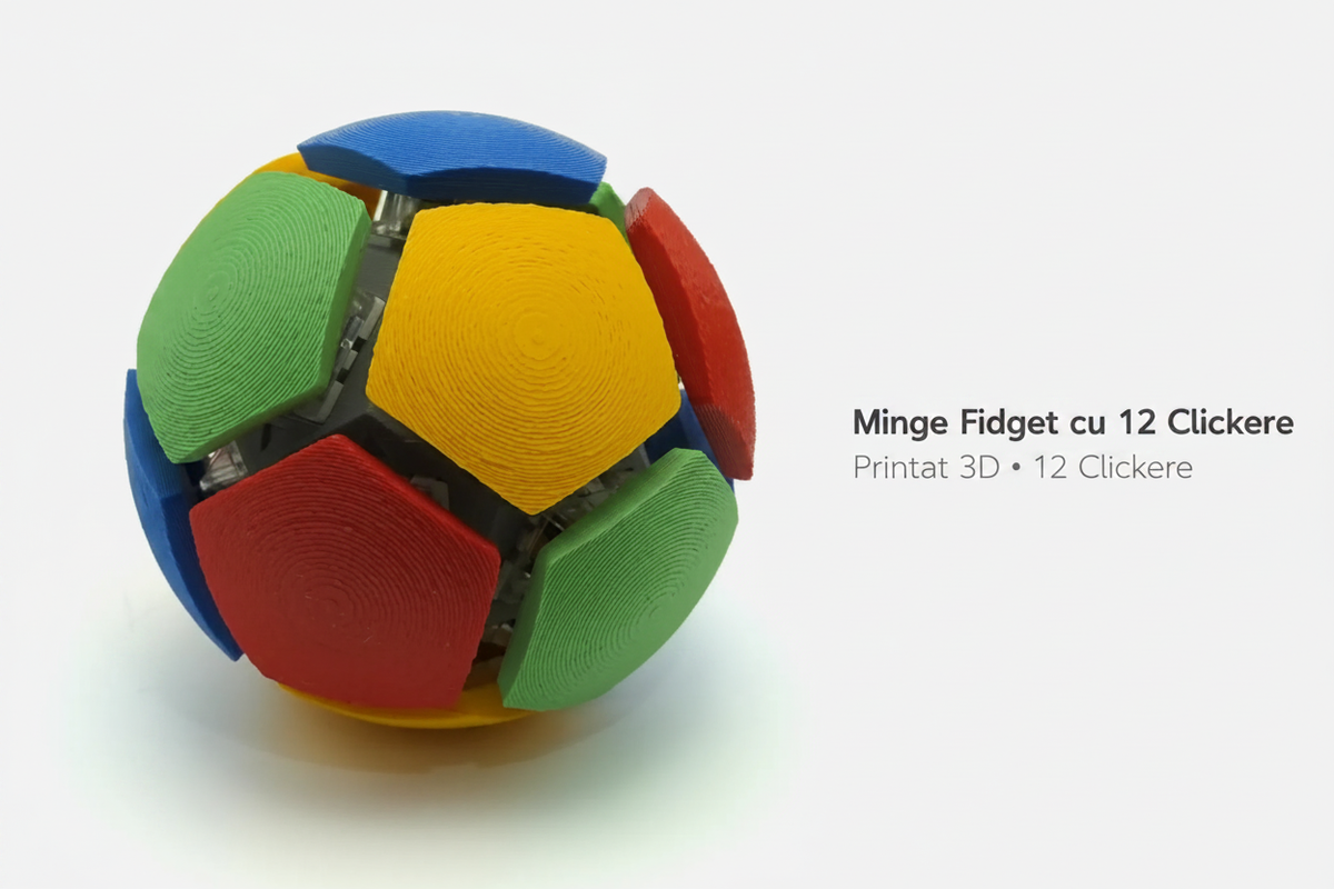 Minge Fidget cu 12 Clickere