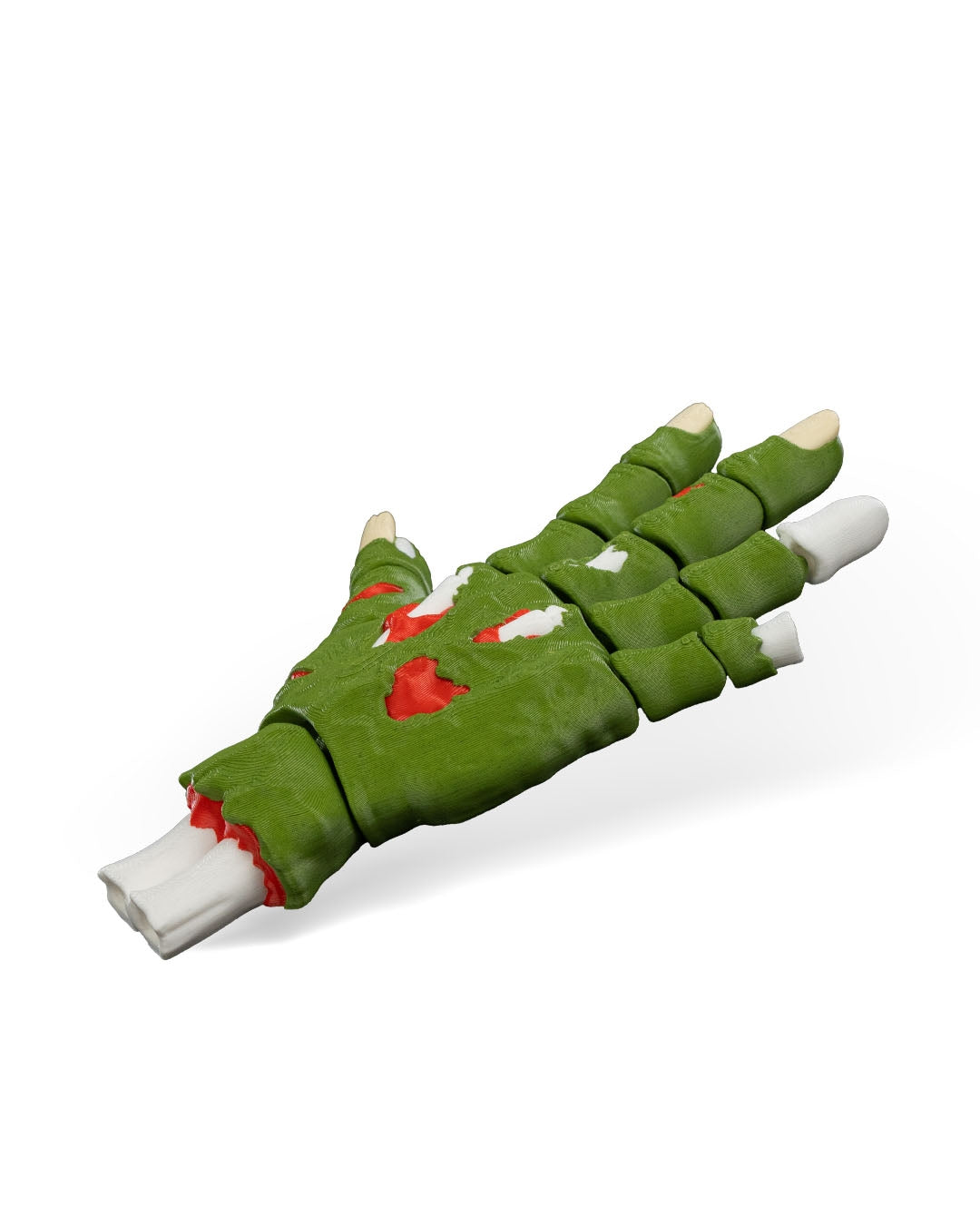 Handy Deadman mana zombie verde, vedere laterala, fundal alb